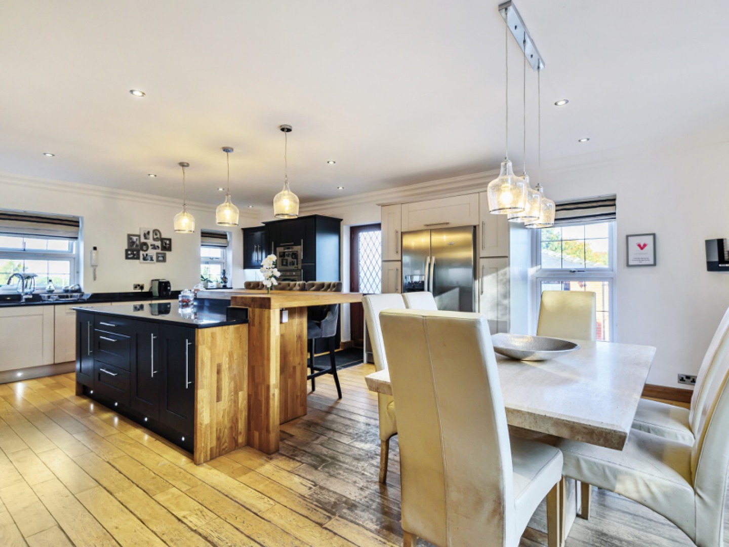 large kitchen-dinning room