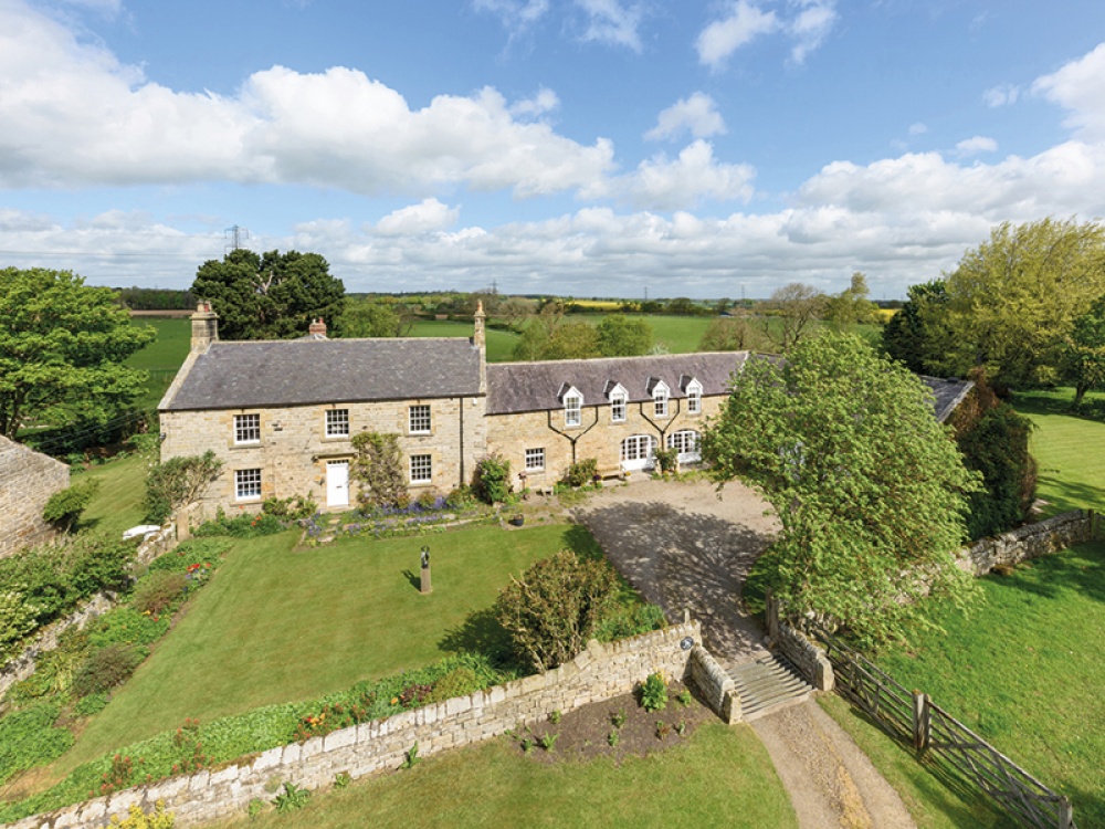 Ariel view of Dissington Old Farm