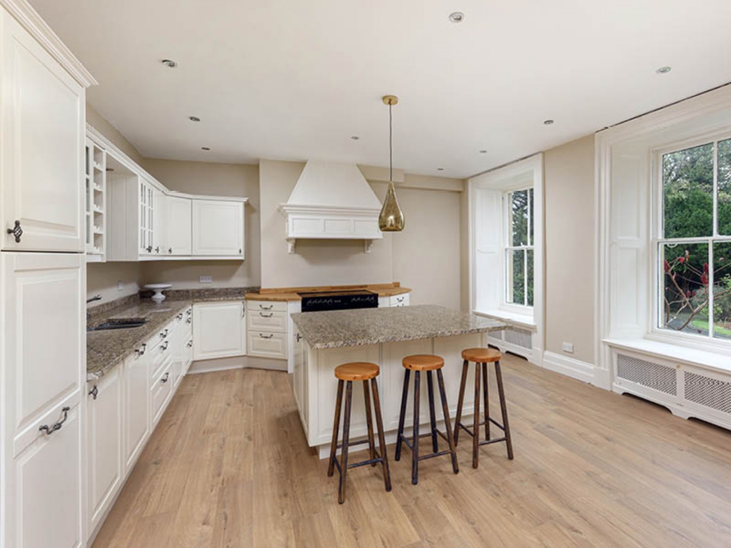 white Kitchen with island