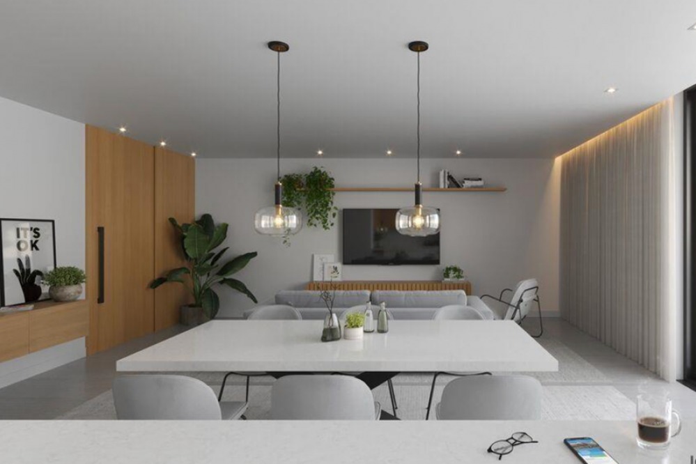contemporary and spacious open plan apartment