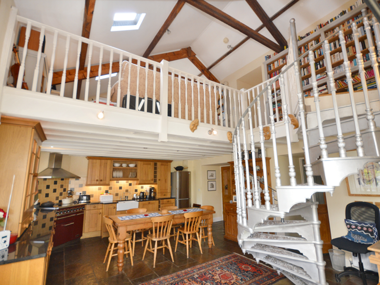 kitchen and mezzanine