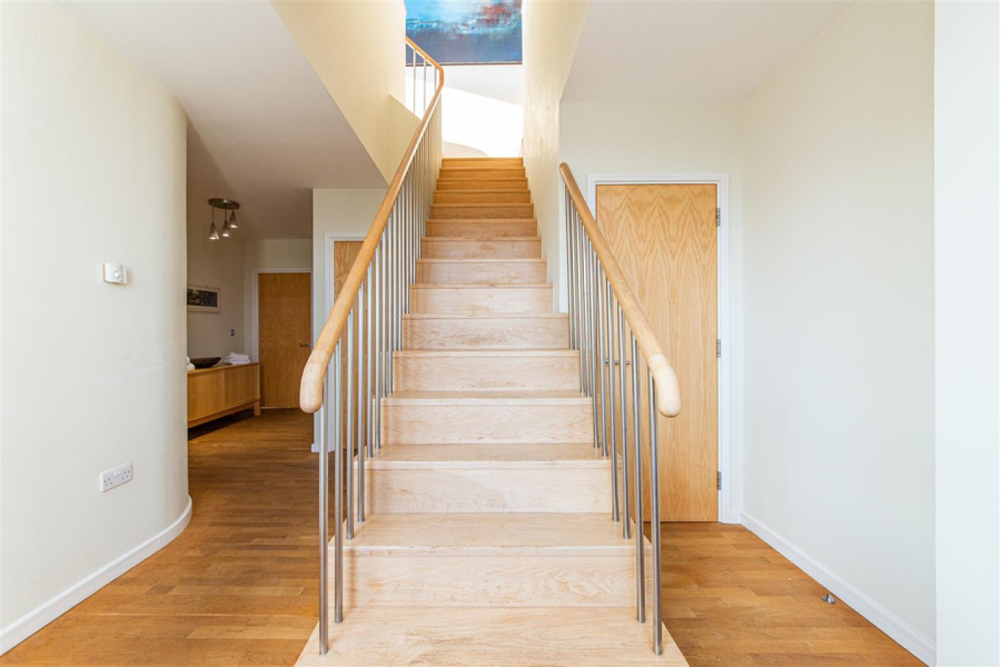 Light wooden Open staircase