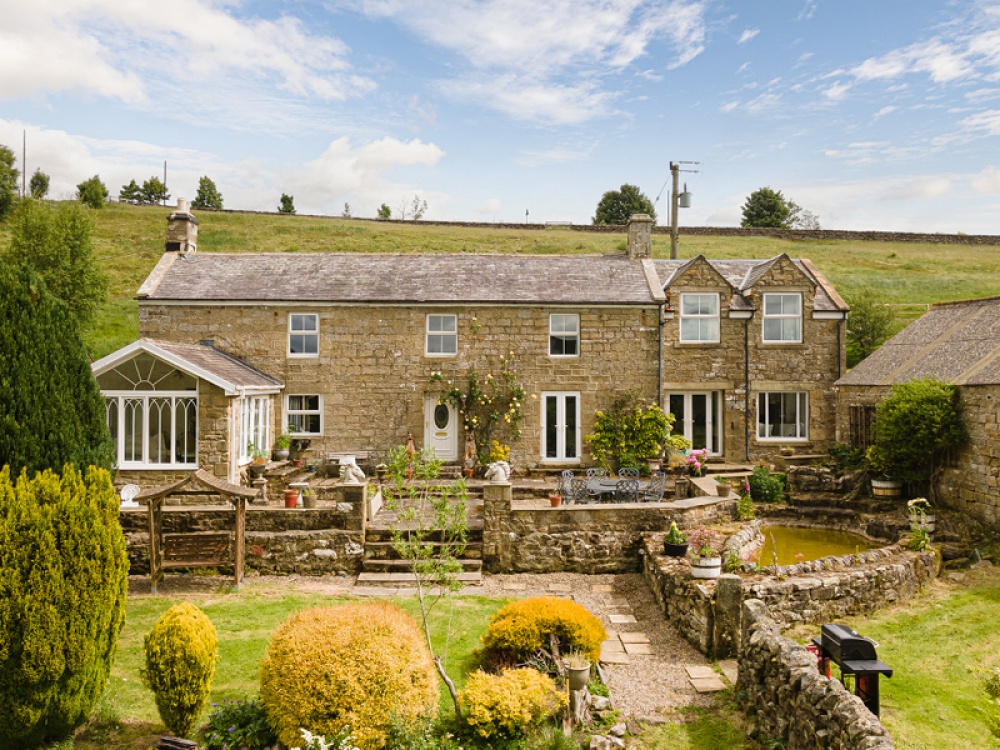 exterior shot of a farm house