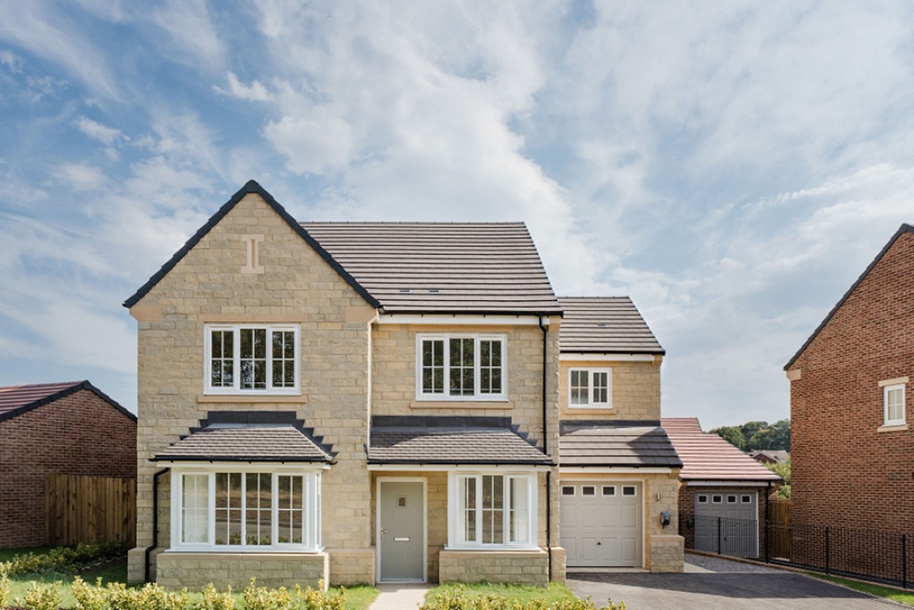 Front view of detached house