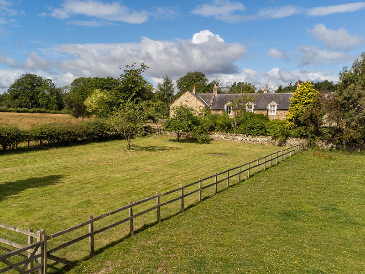 back garden to a house