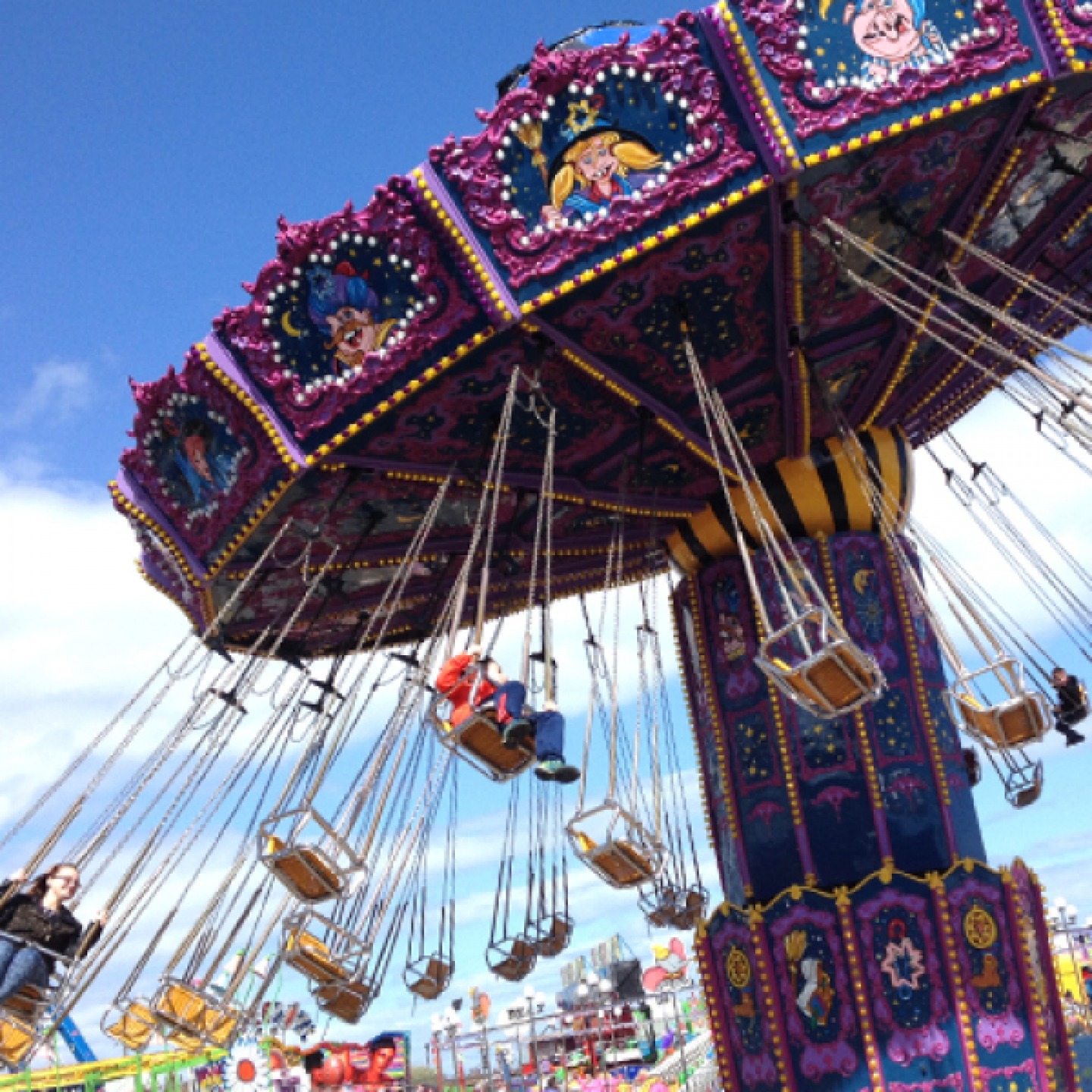swings at fairground