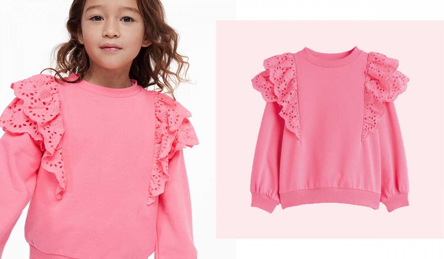 Frill detail sweatshirt