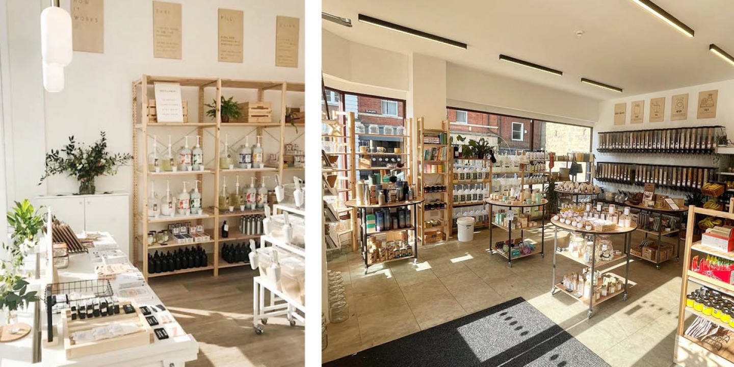 In store shots of Something Good, Jesmond and The Market Place, Morpeth