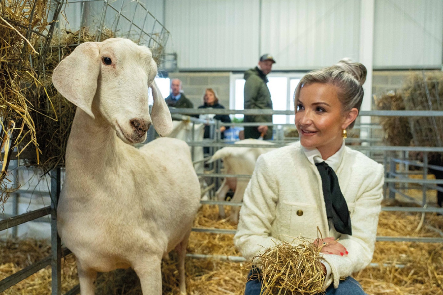 GYS24 Helen Skelton with ‘Su Bo’ the Knimea Anglo Nubian from Derbyshire