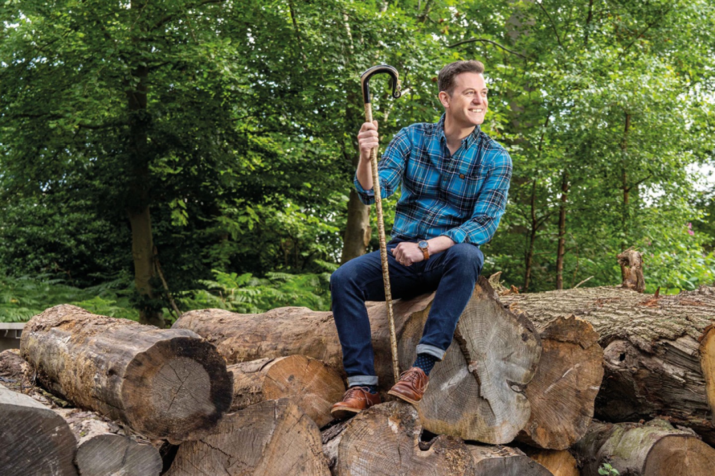 GYS23 Matt Baker enjoying the Forestry section