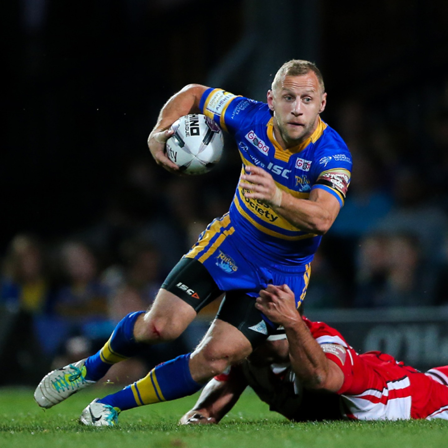 Rob playing rugby © Leeds Rhinos