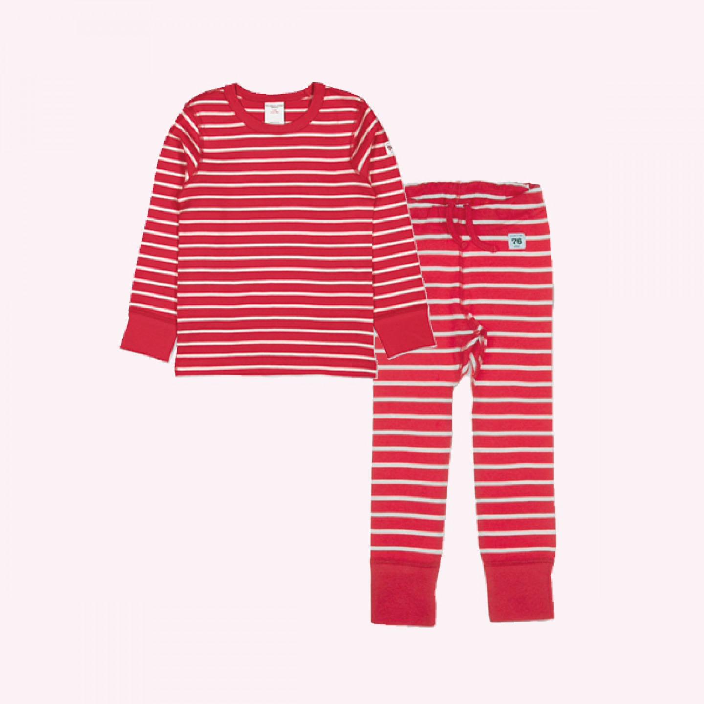 red and white striped pjs