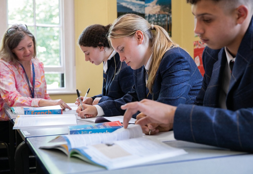 Students in class
