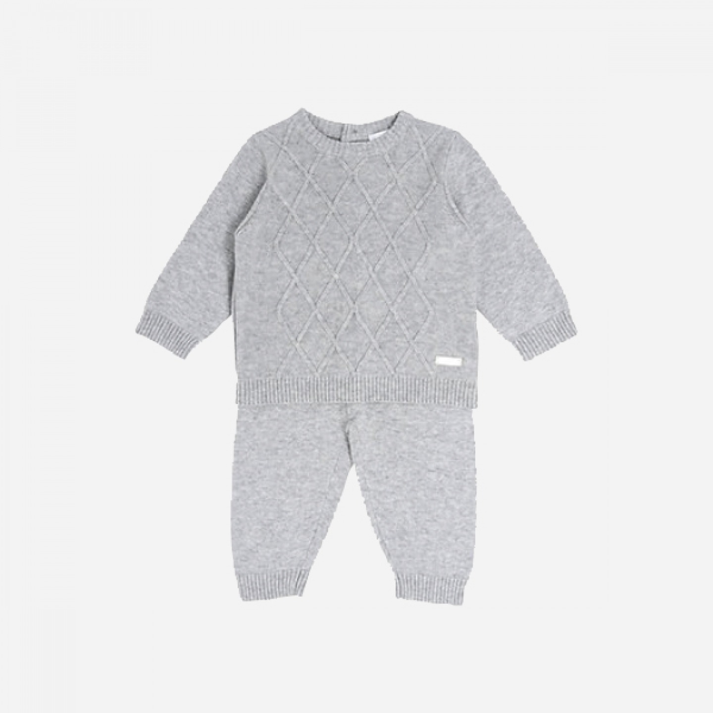 Diamond knit trouser set