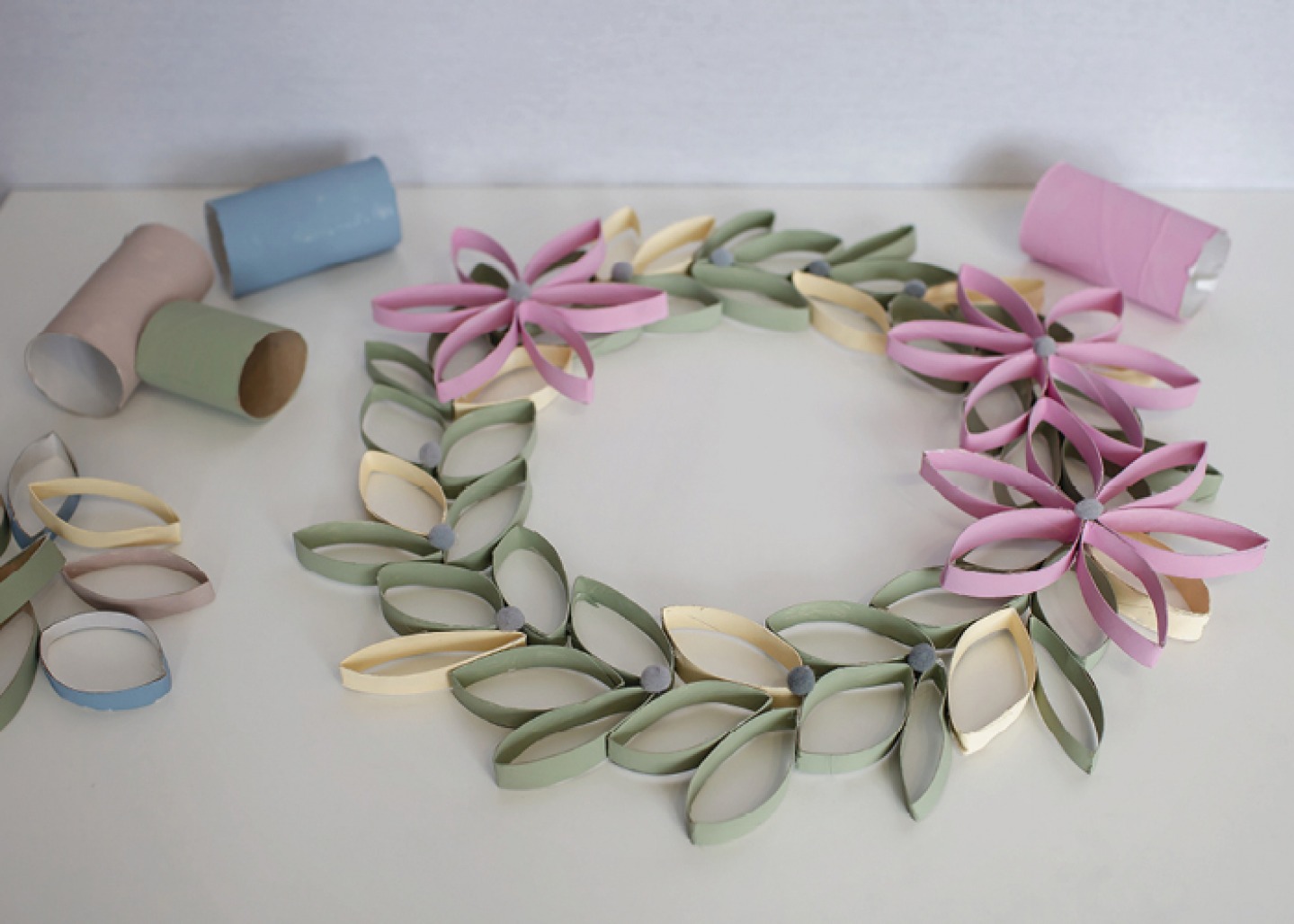 Spring Paper Wreath