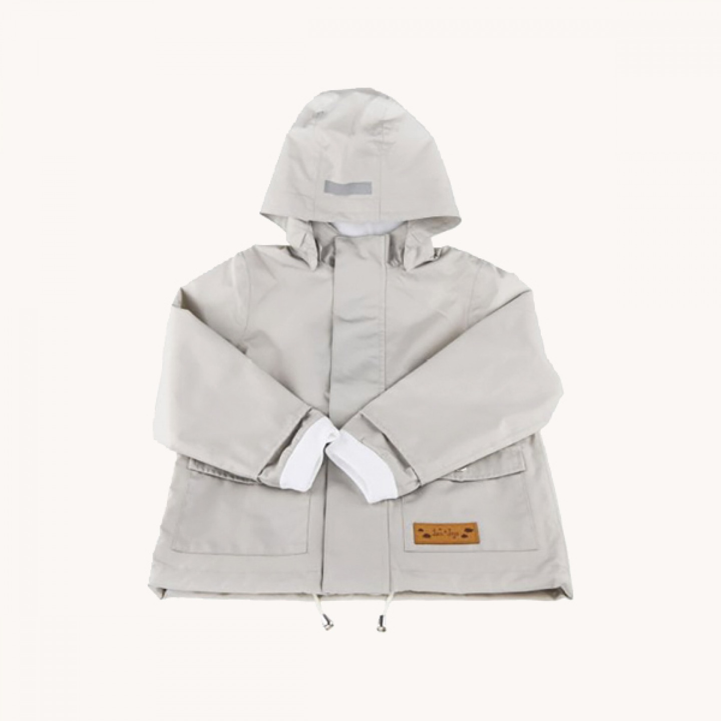 Dove-grey raincoat