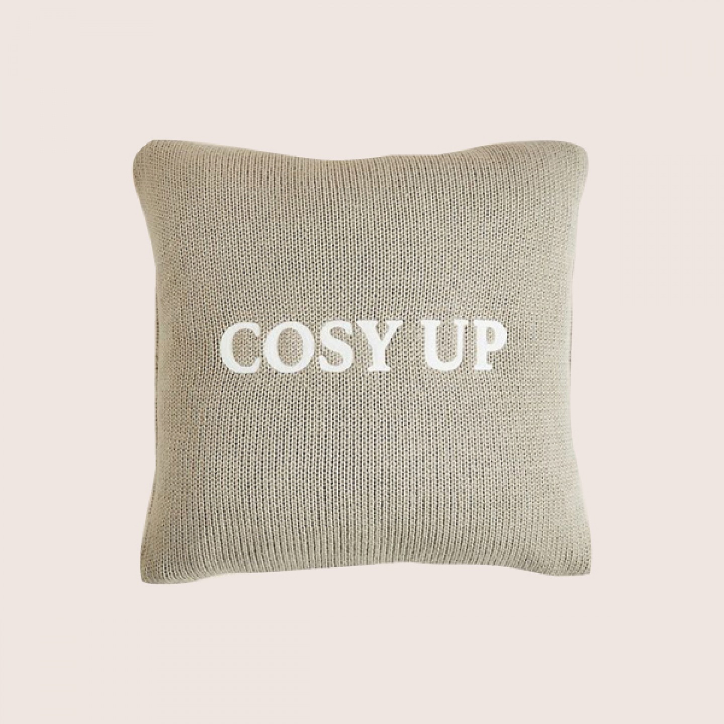 ‘Cosy Up’ slogan cushion