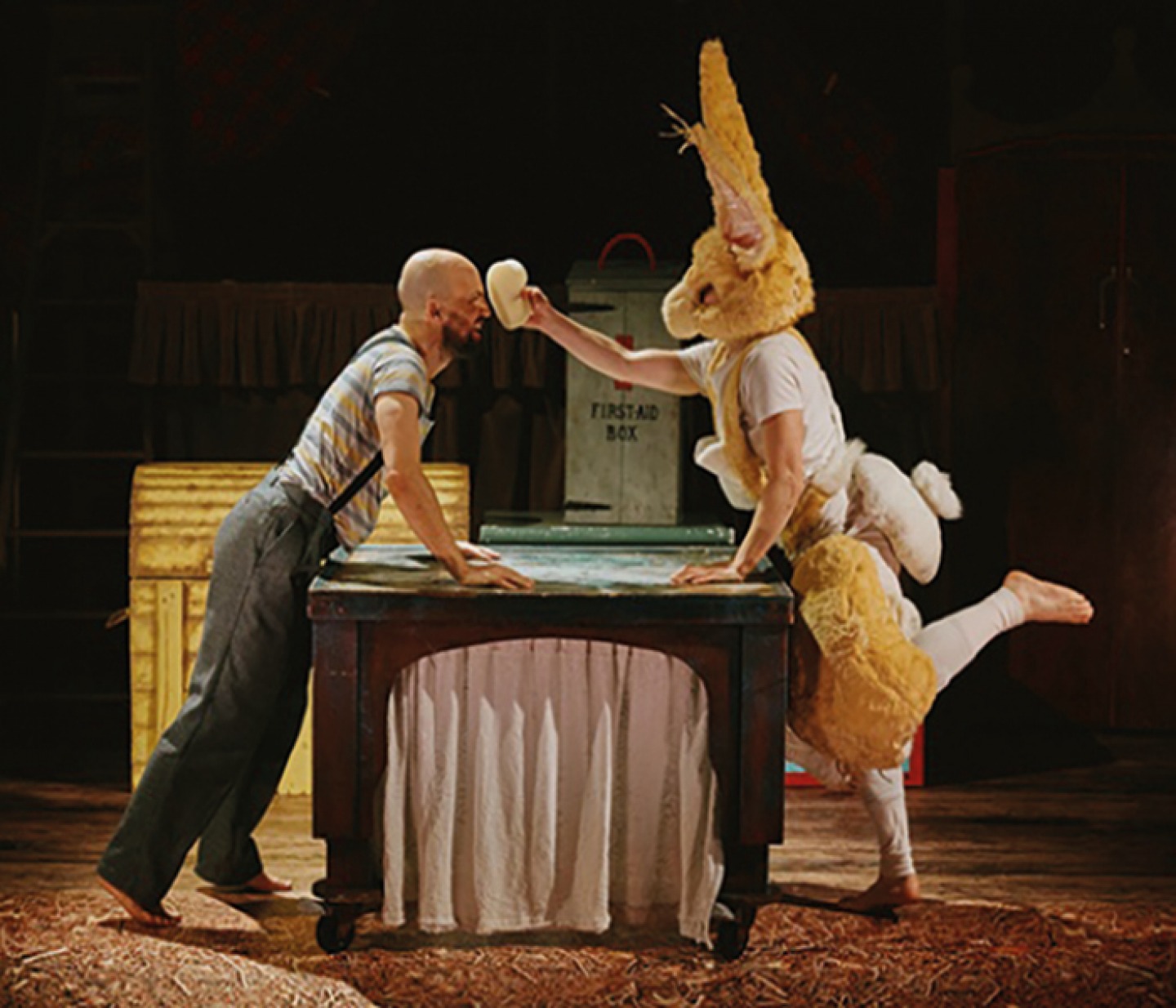 Dancing during a scene of Velveteen Rabbit