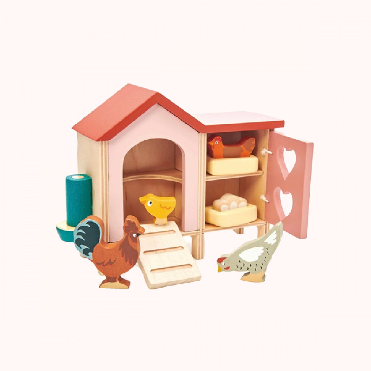 Wooden chicken coop