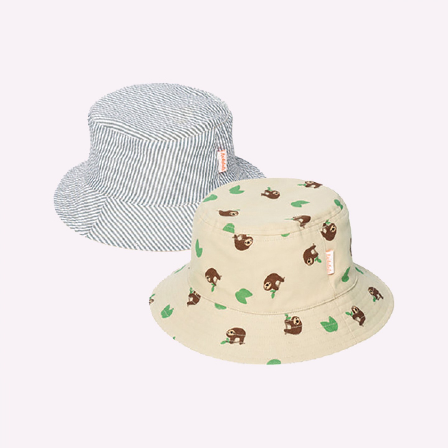 Reversible sloth bucket hat