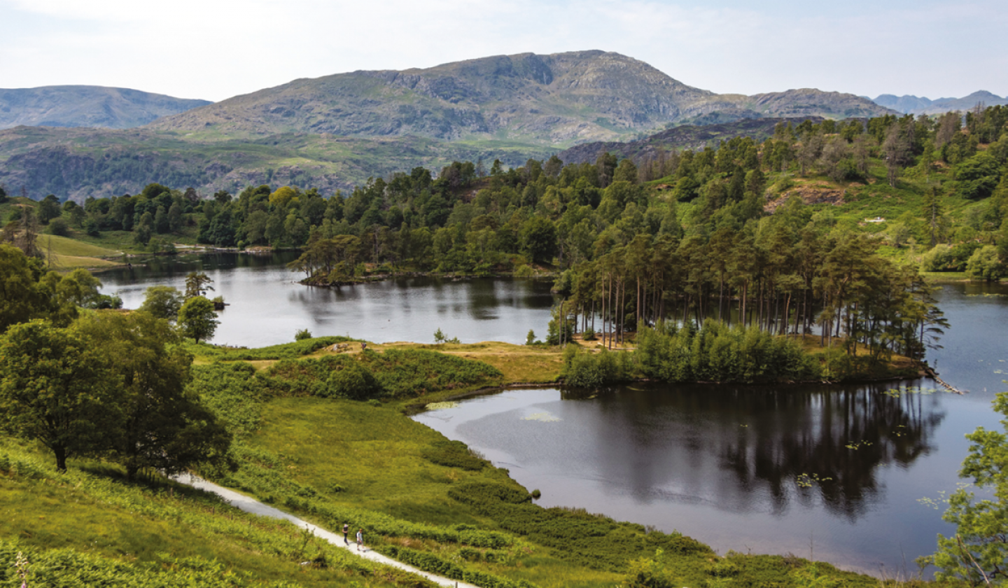 Views over the lake at Tarn Hows and Coniston, Cumbria