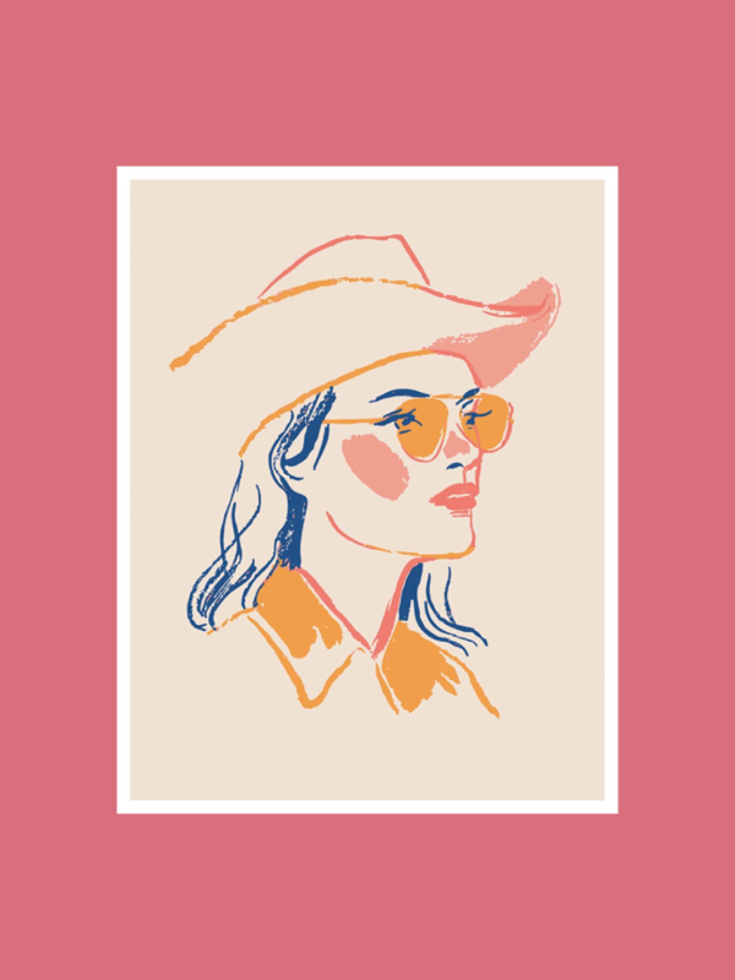 Cool Cowgirl print