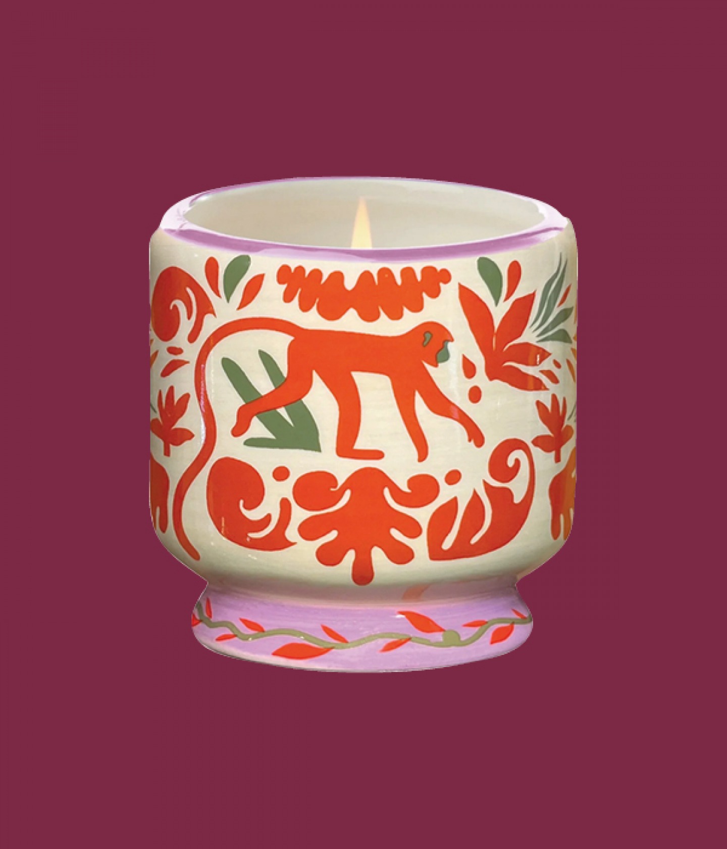 Adopo Jungle ceramic candle