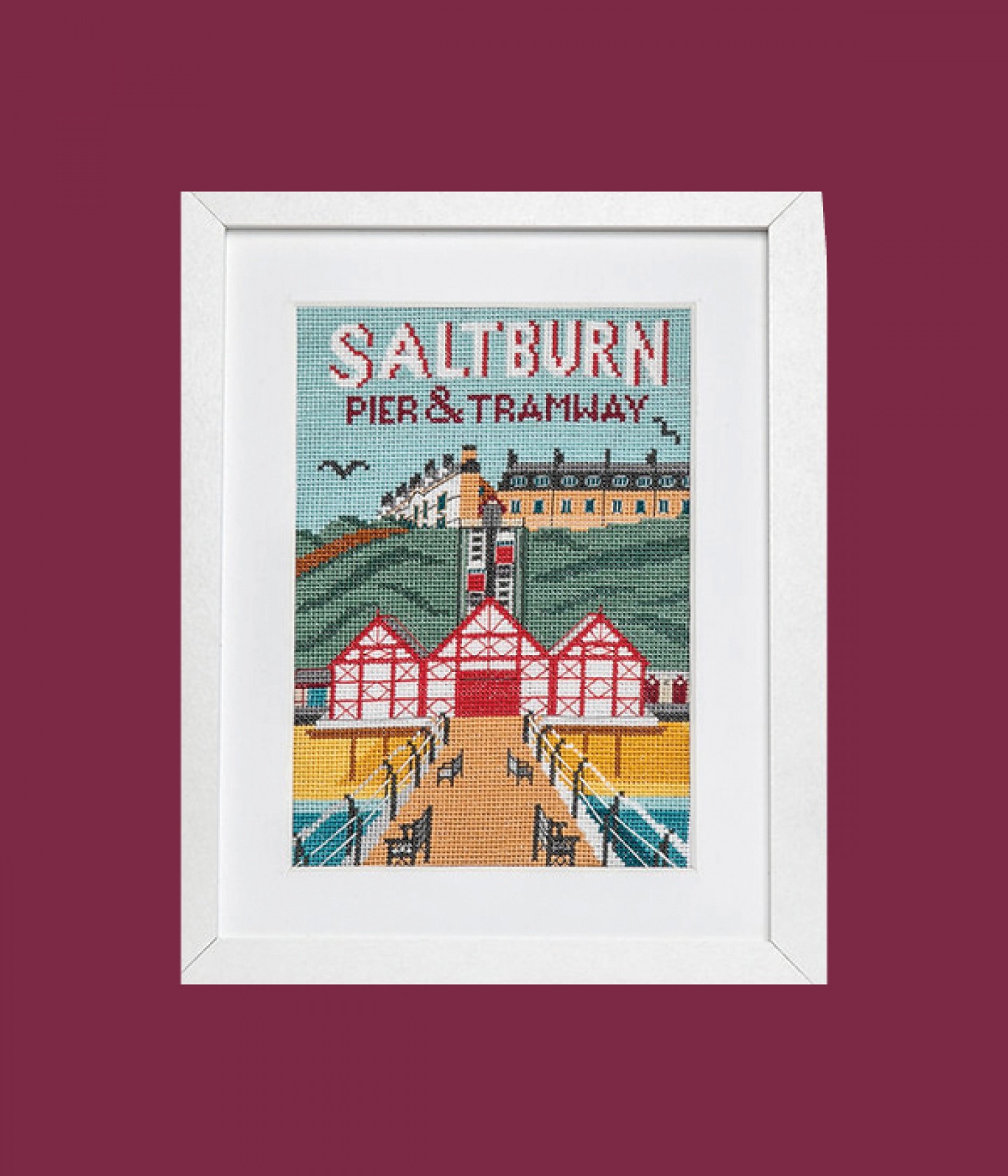 Amusements On The Pier cross stitch kit