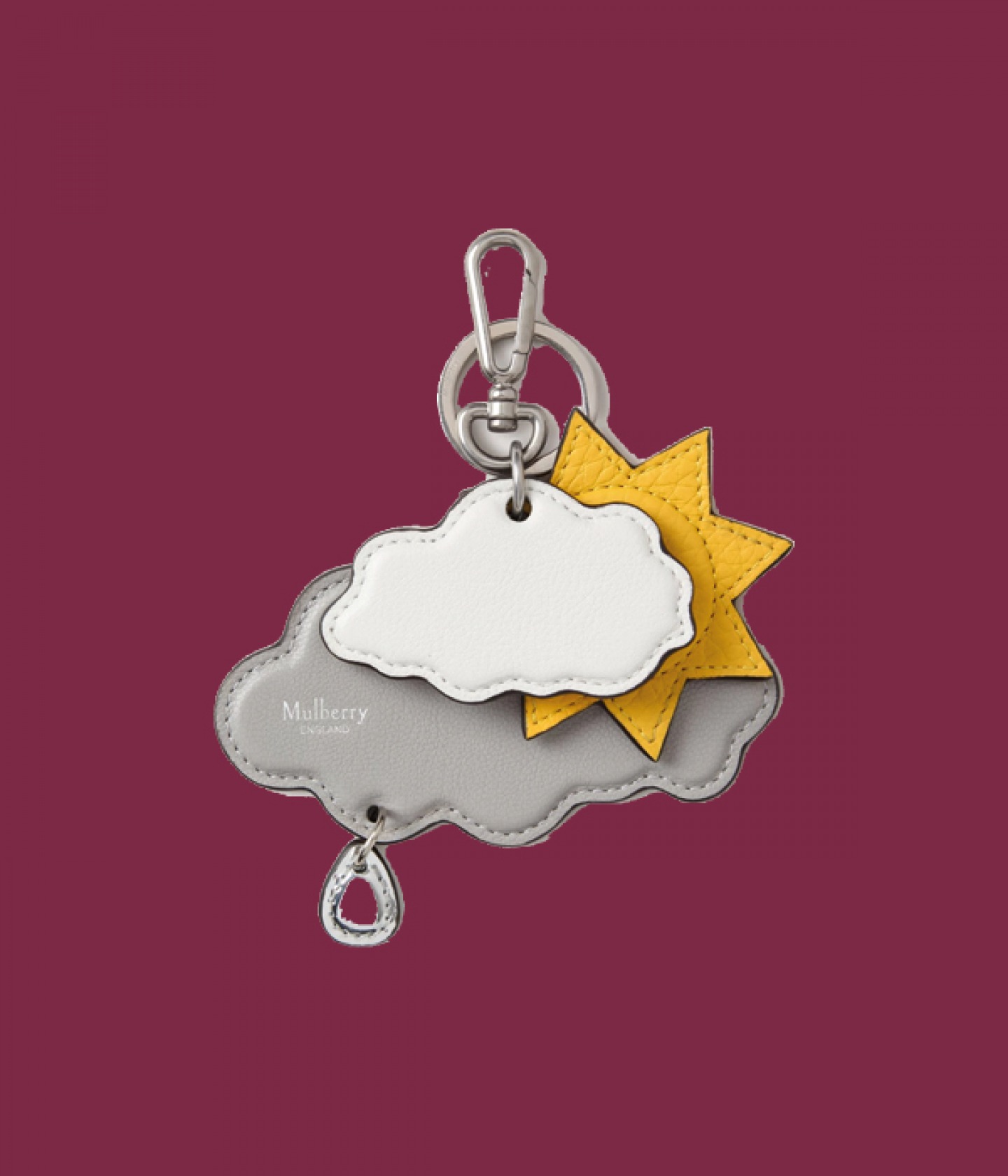 Sun and Clouds key ring