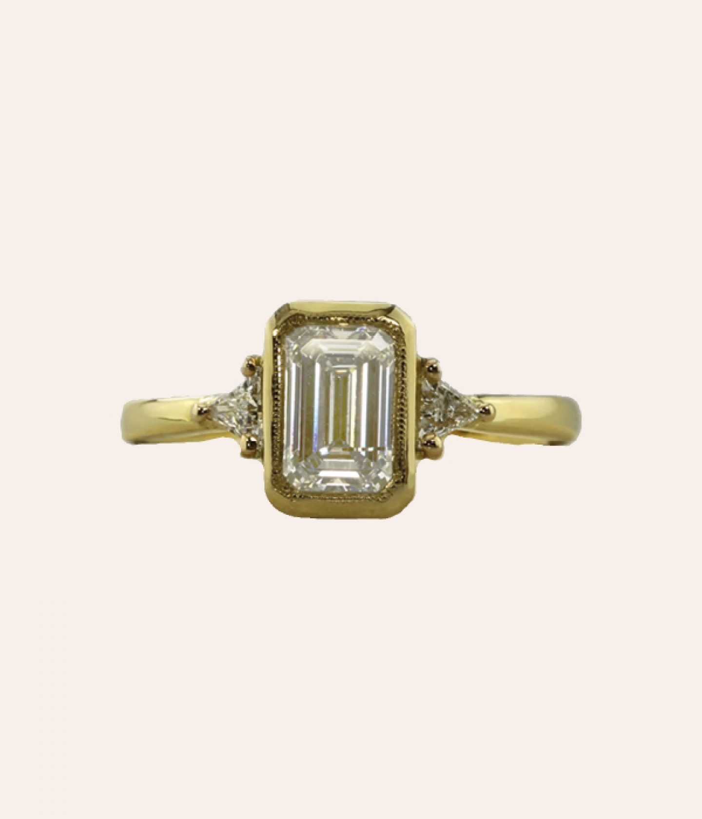The Rye handmade 18ct gold diamond ring