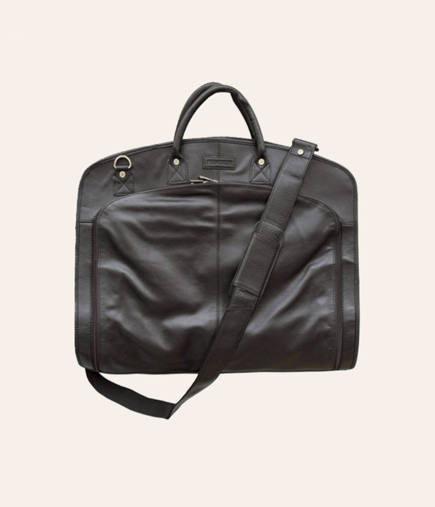 Leather suit carrier