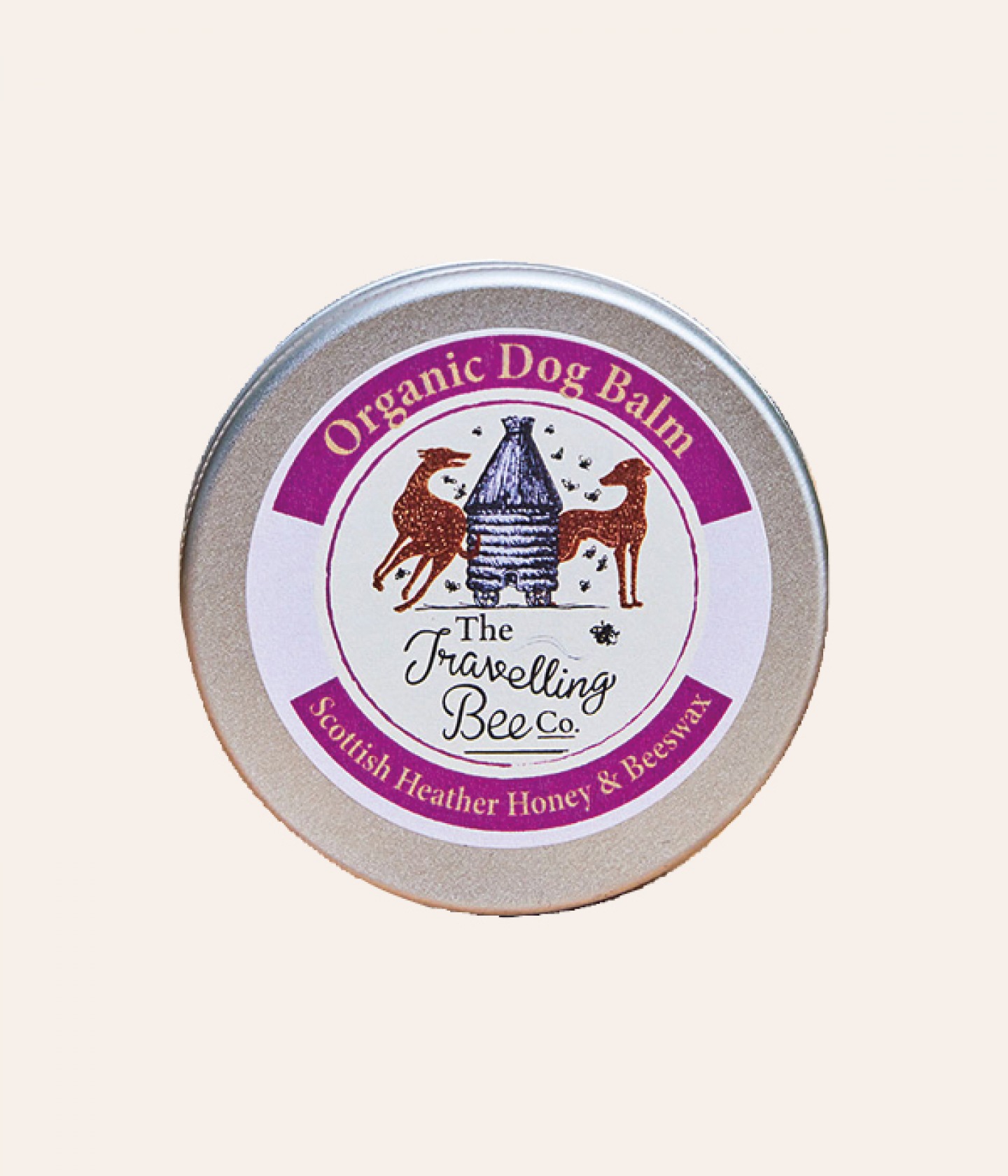 Organic dog balm with Scottish heather honey and beeswax
