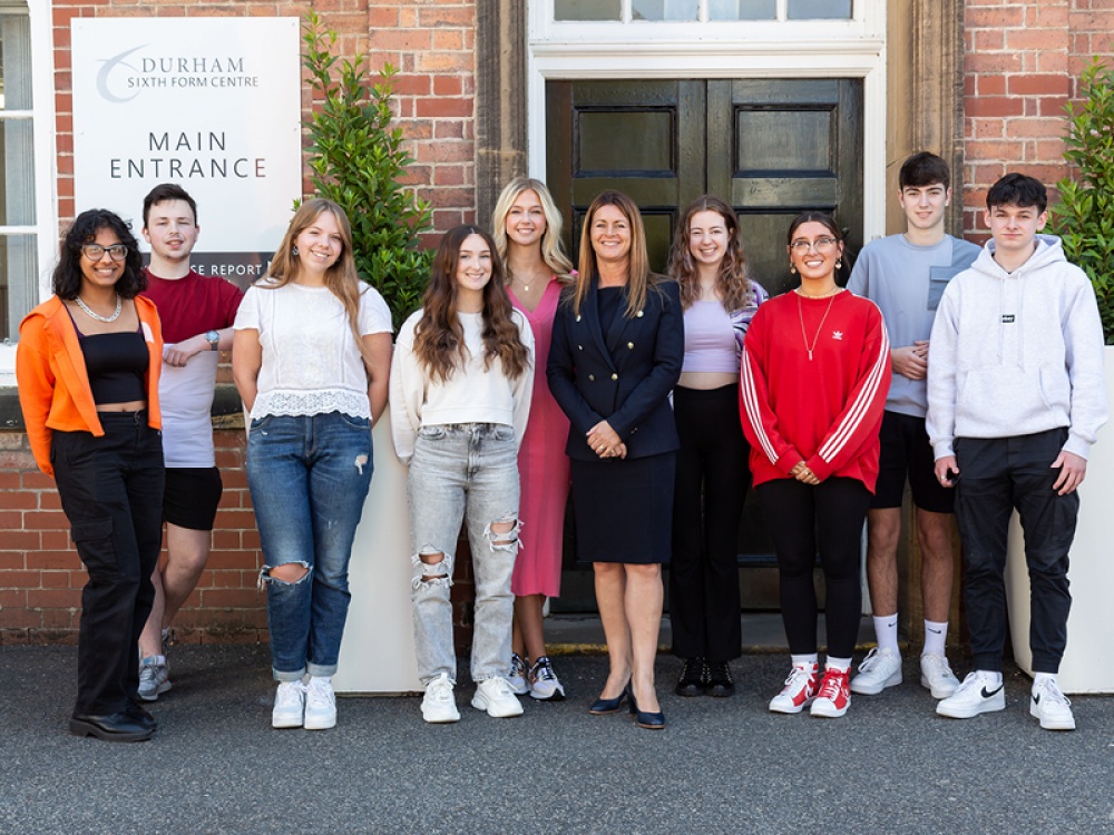 students and Teachers at Durham Sixth Form Centre