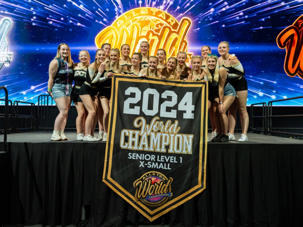 The Senior team as they were crowned World Champions