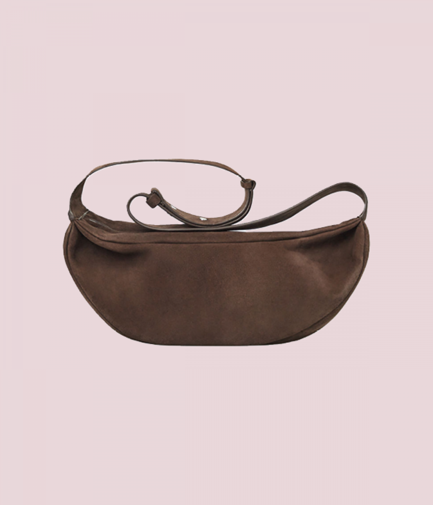 Cross body suede bag