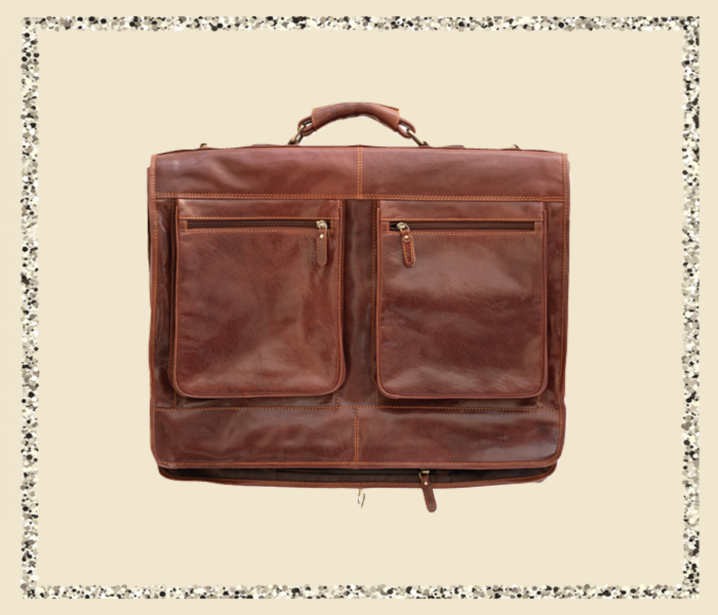 Leather suit carrier