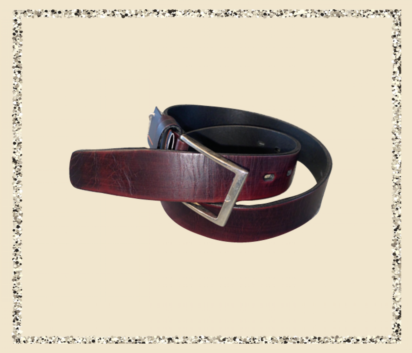 Leather belt