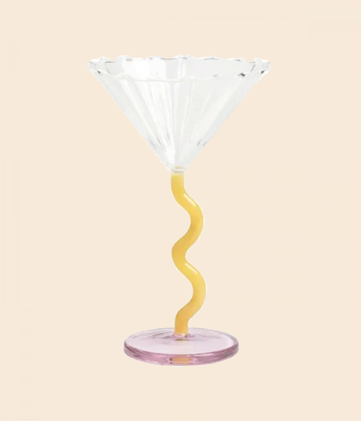 Curve Champagne cup glasses