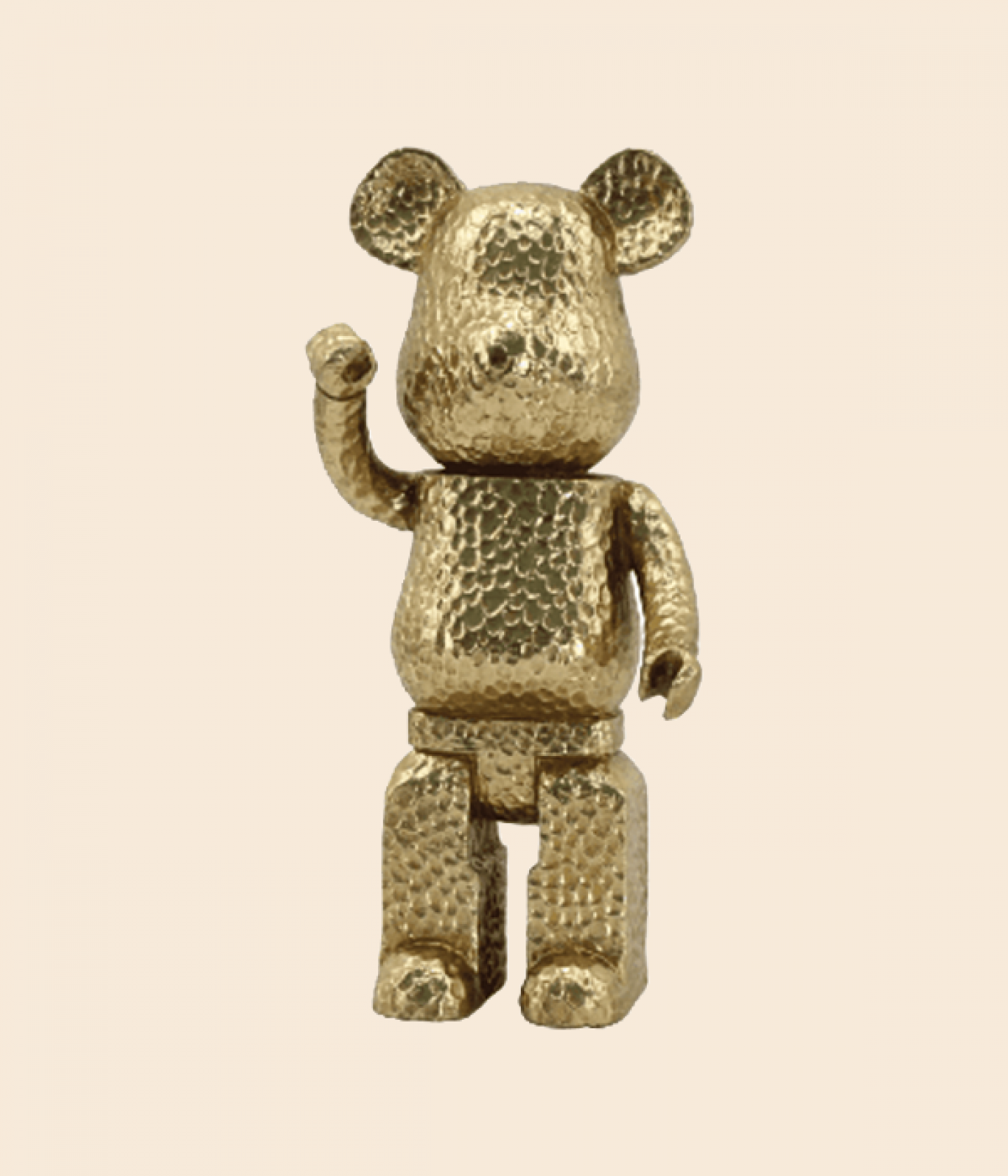 Alessio gold standing bear ornament
