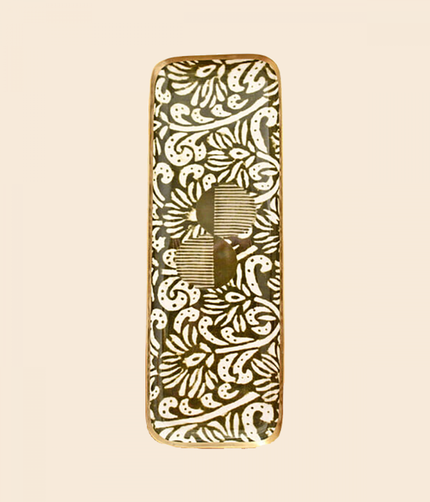 Duo enamelled tray