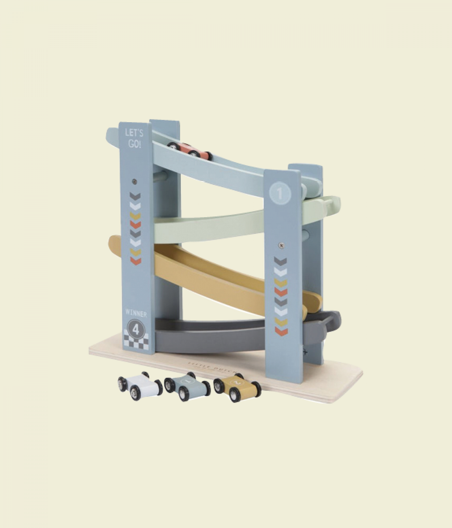 Wooden ramp racer cars