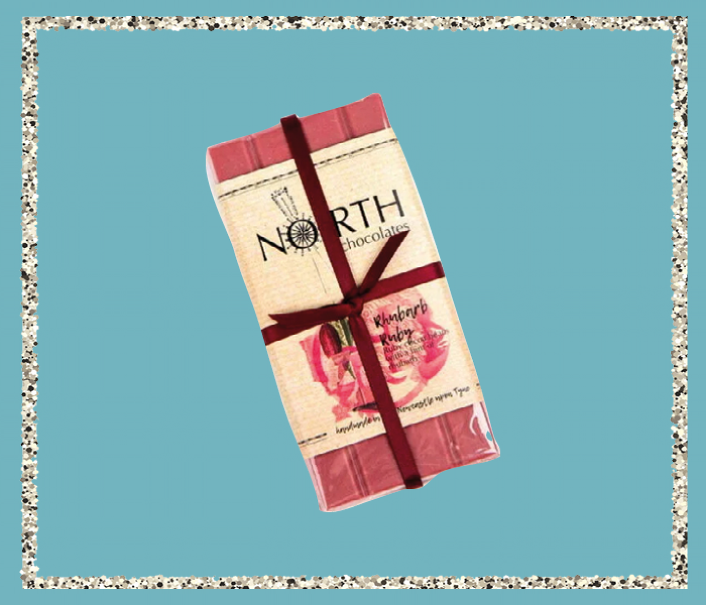 Ruby Rhubarb chocolate bar
