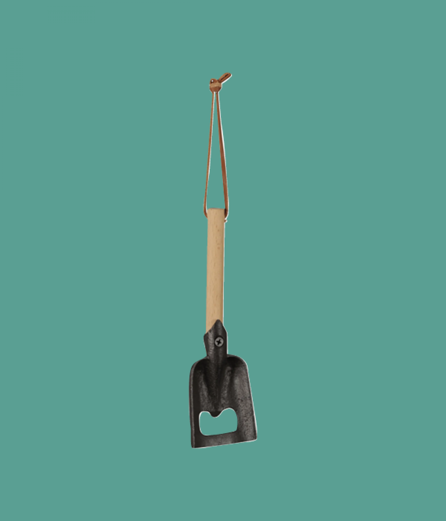 Cast iron spade bottle opener