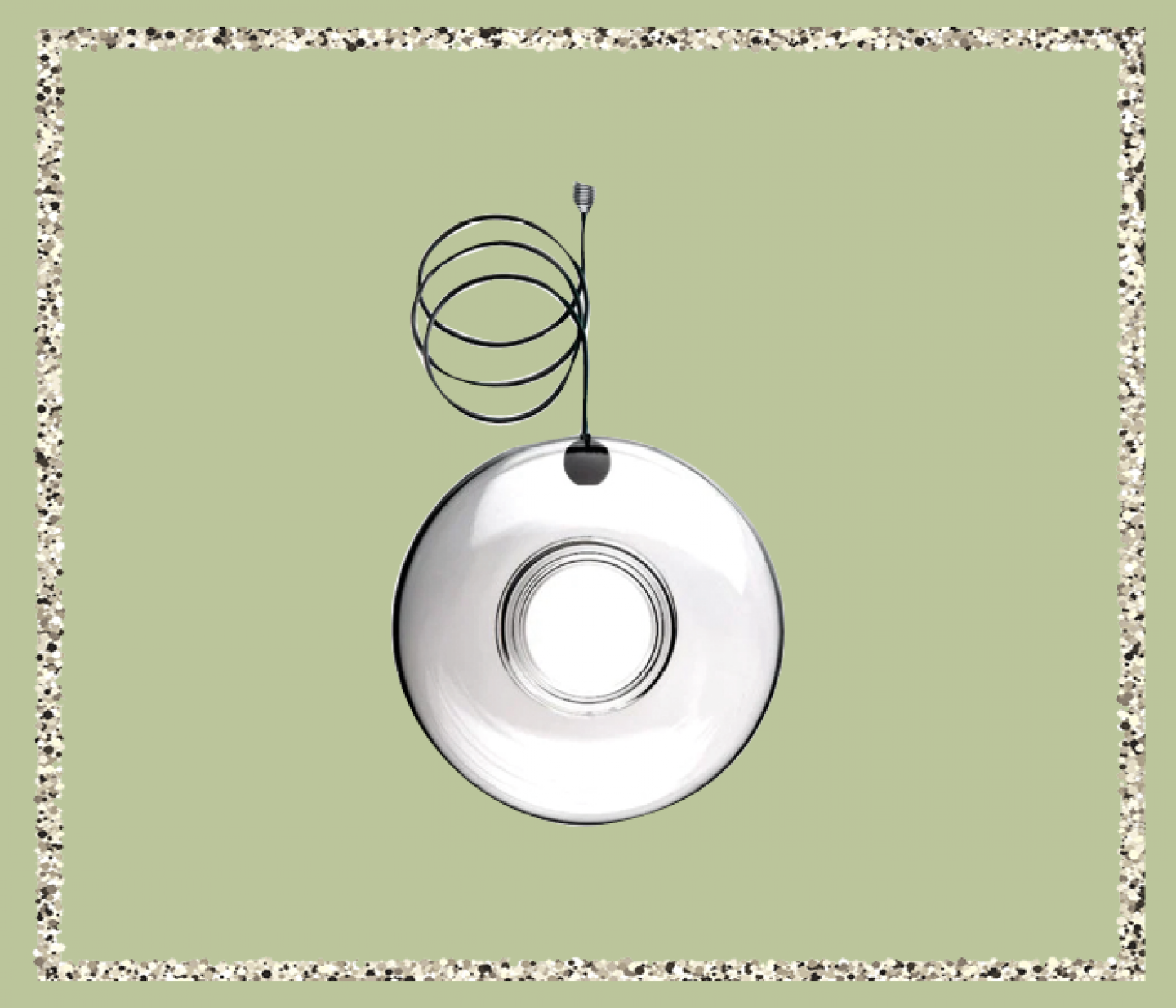 Glass bird feeder