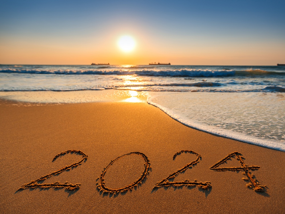 2024 written in sand