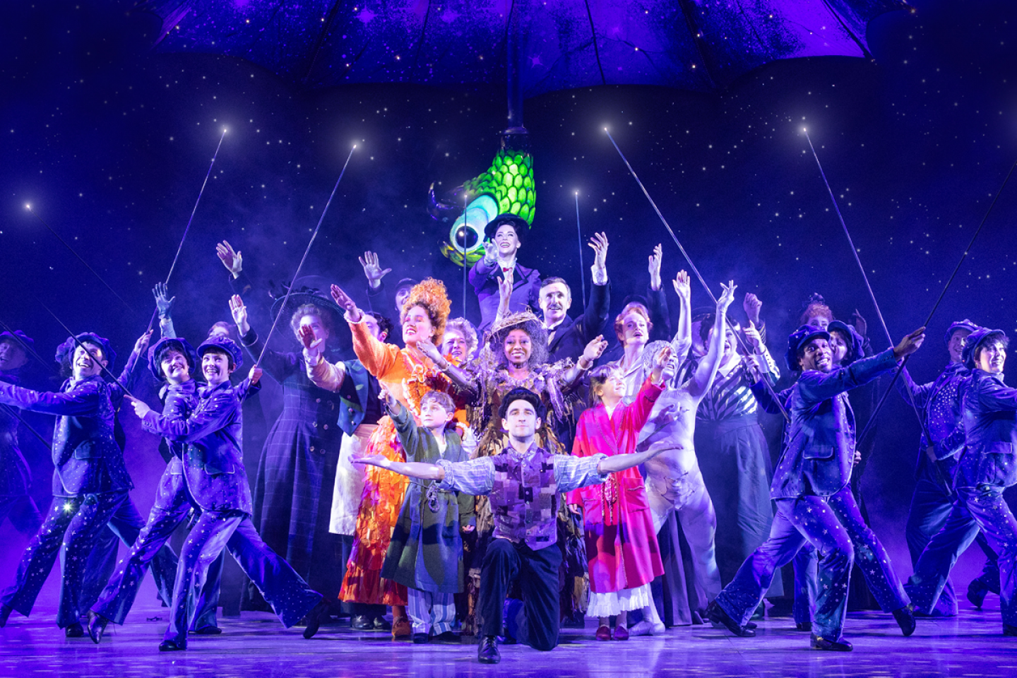 MARY POPPINS. Company. Photo by Danny Kaan