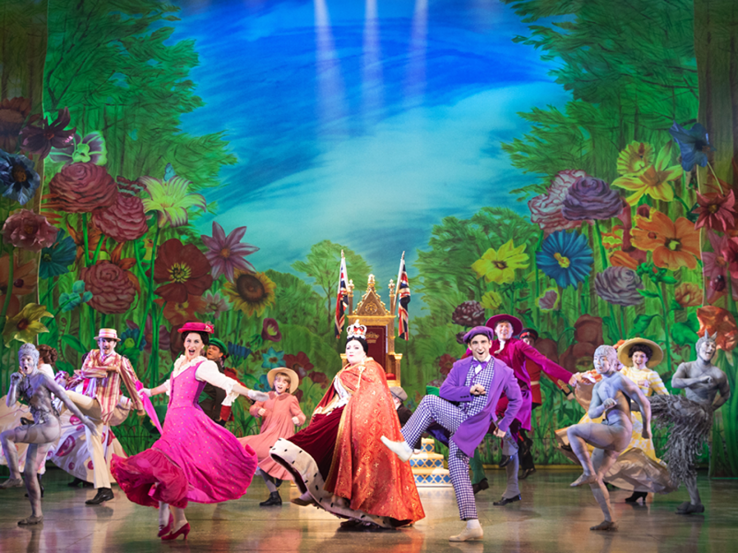 MARY POPPINS. Company. Photo by Danny Kaan