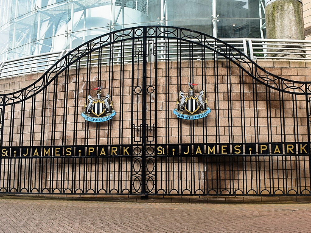 back gates with football badge