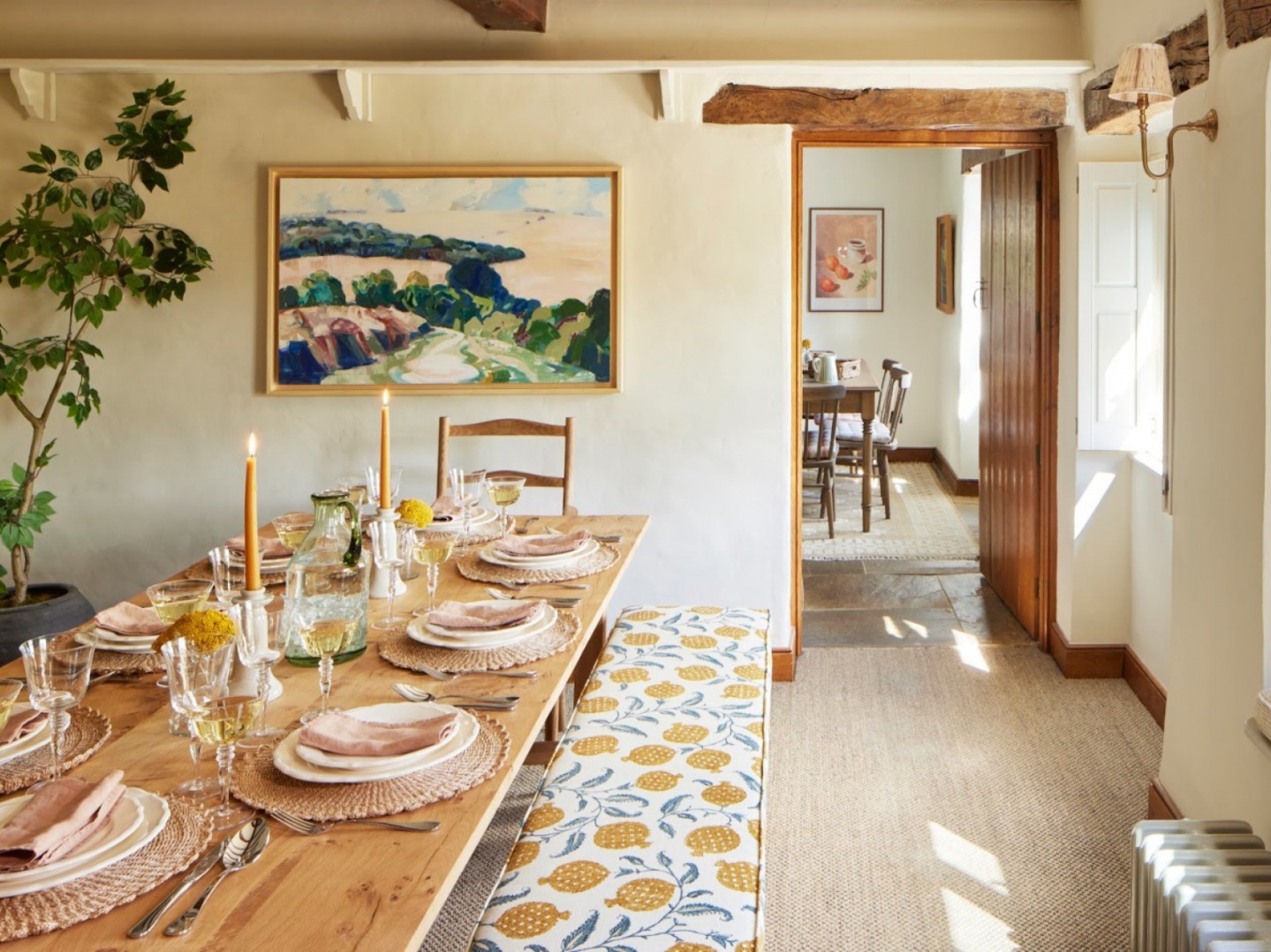 Farmhouse set dining table