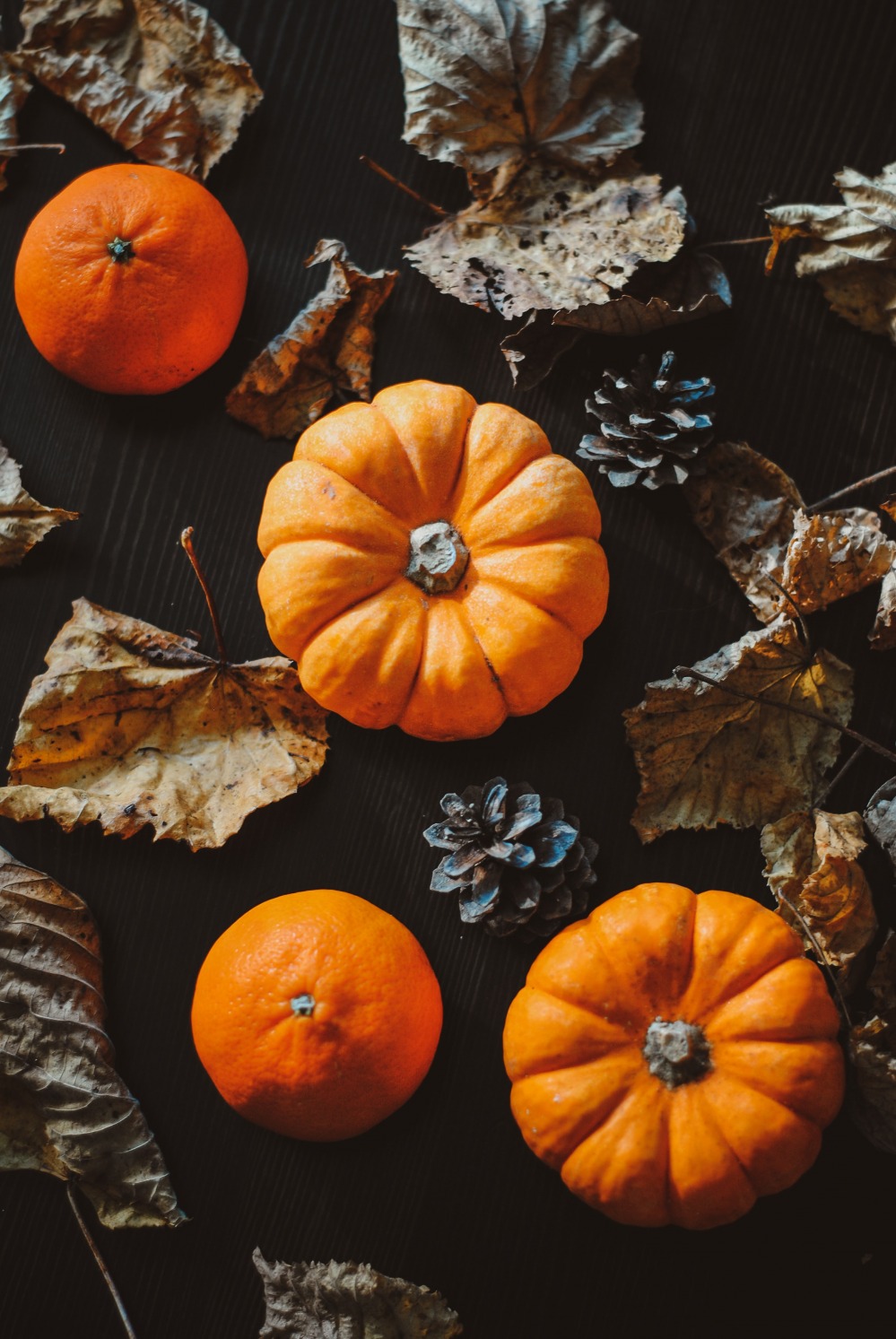 Pumpkin front door decor